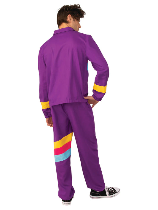 Mens Purple Shell Suit Costume 2