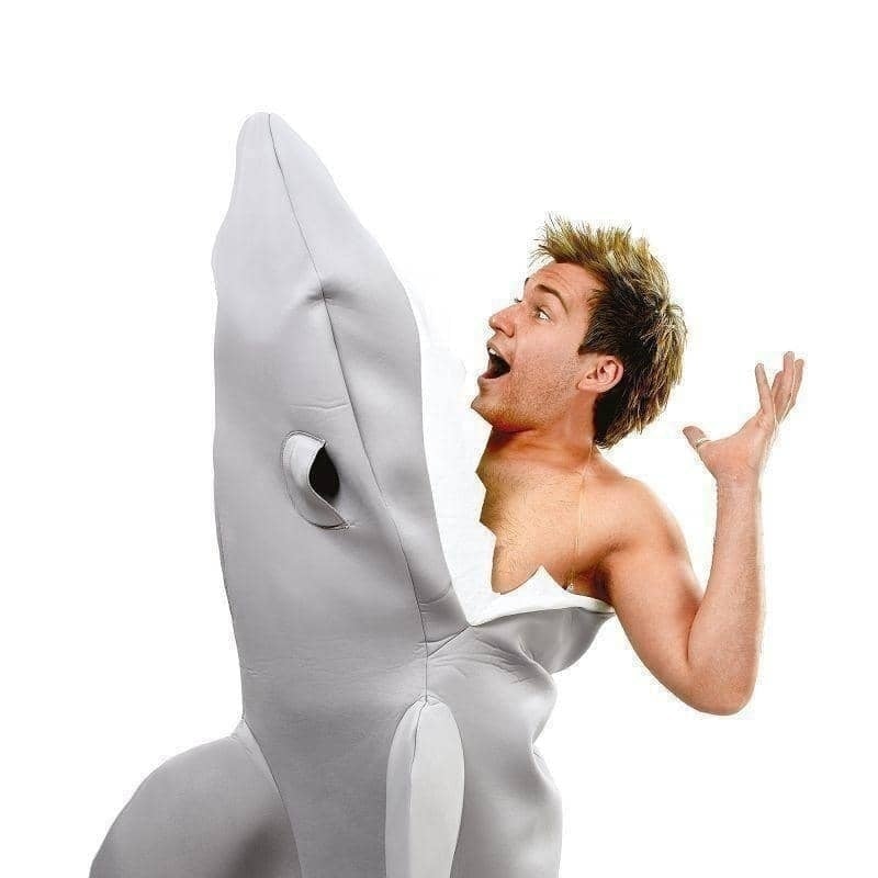 Mens Shark Attack Adult Costume Male Halloween Mens Shark Attack Adult Costume Male Halloween