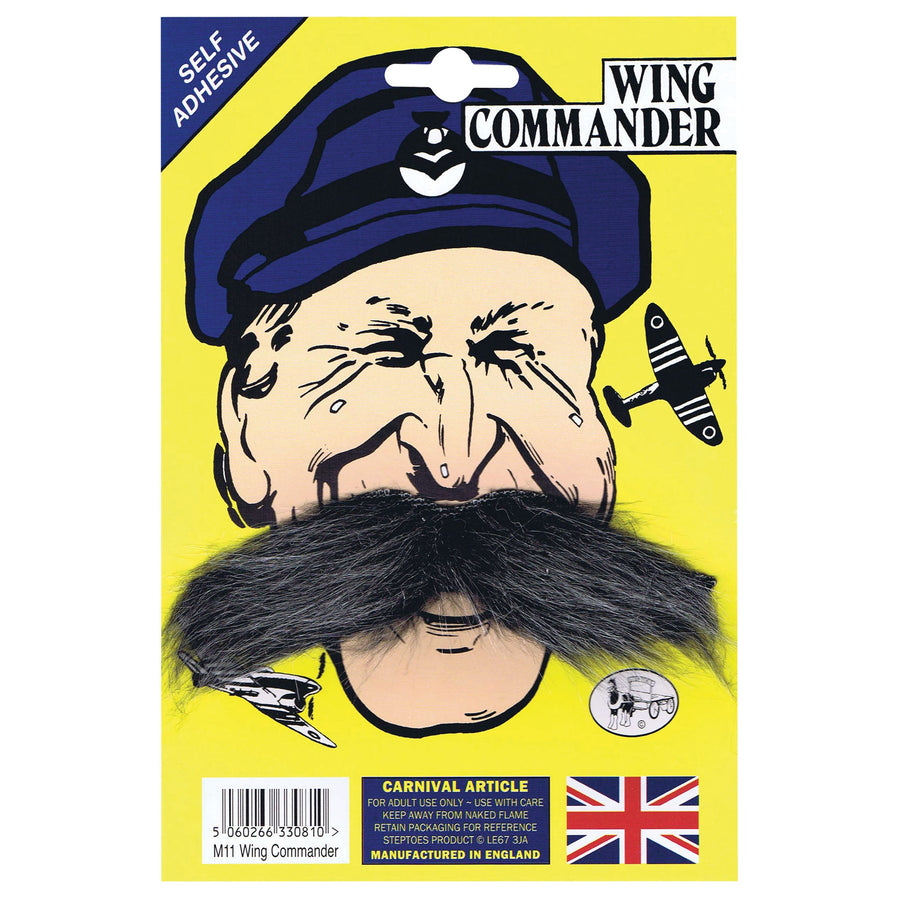 Mens Wing Commander Tash Moustaches and Beards Male Halloween Costume_1
