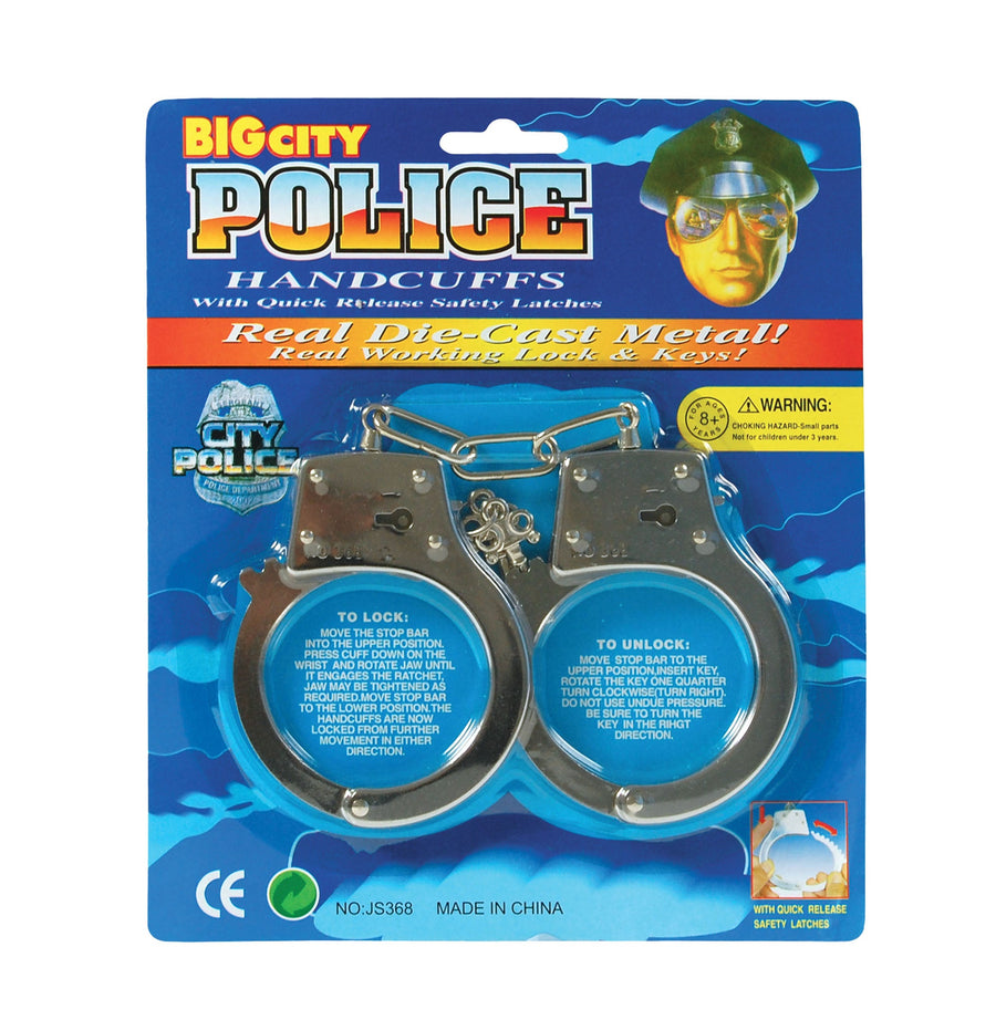 Metal Handcuffs for Police Costumes Joke_1