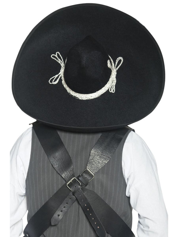 Size Chart Mexican Bandit Sombrero Authentic Adult Black