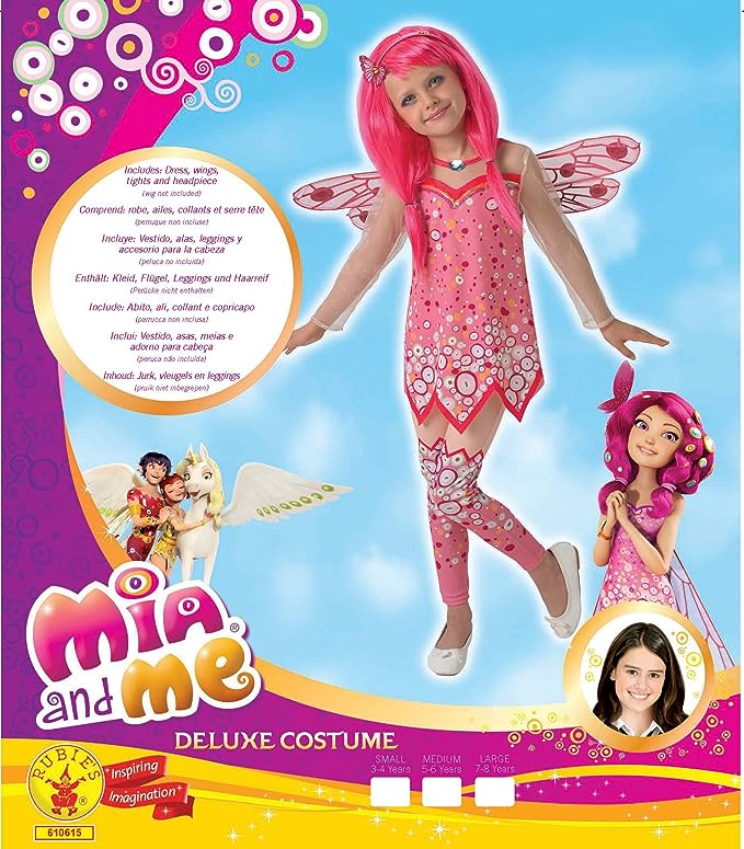 Mia and Me Deluxe Child Costume Pink Dress with Wings_3