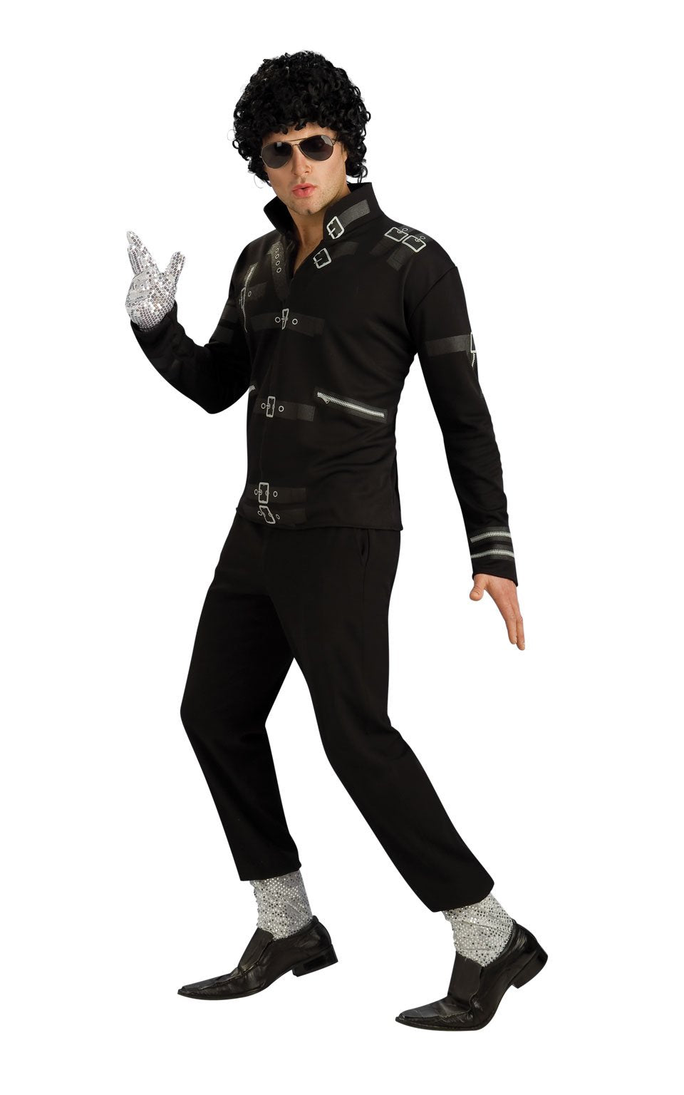 Michael Jackson Bad Black Buckle Jacket Adult_1