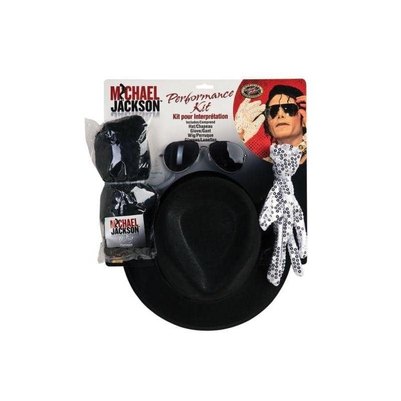Michael Jackson Costume Accessory Kit With Wig_1