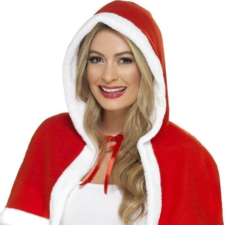 Miss Claus Mini Cape Adult Red_1