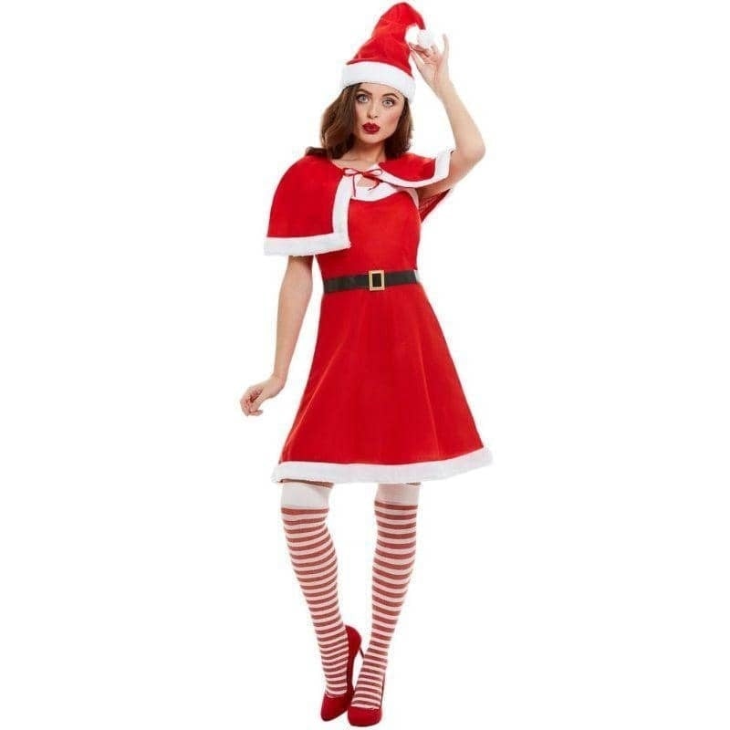 Smiffys Miss Santa Costume, Red