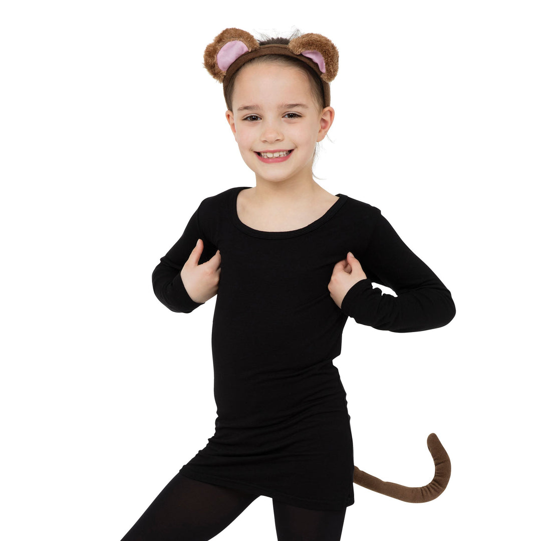 Size Chart Monkey Set Ears with Tail Instant Costume Kit
