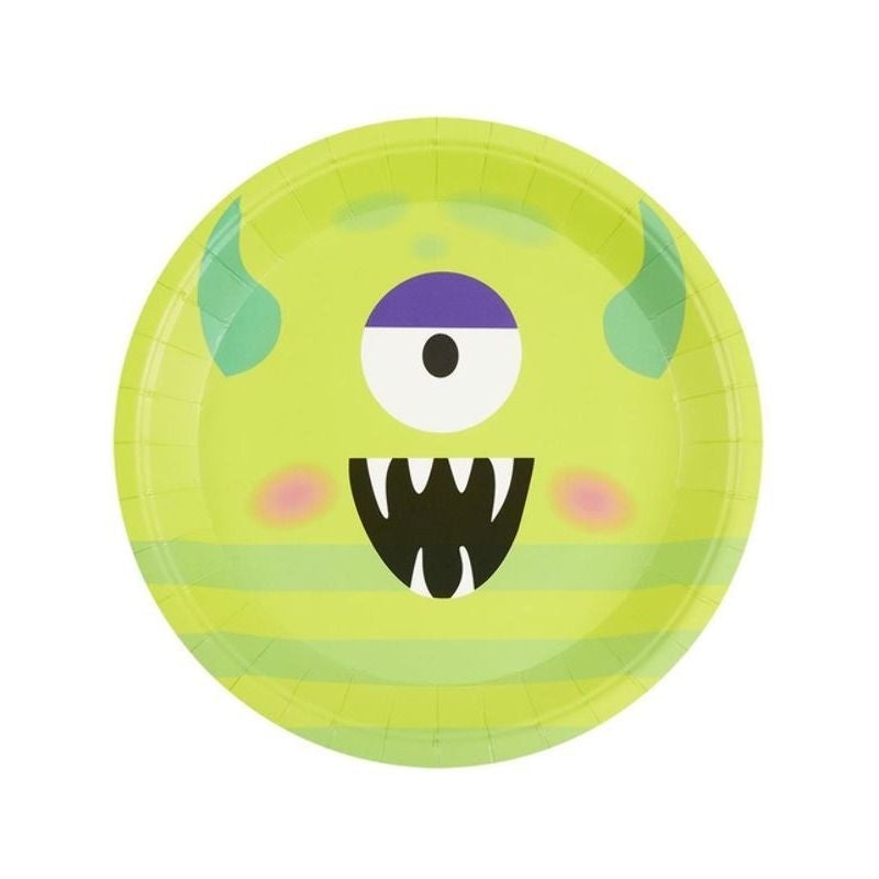 Monster Tableware Party Plates Green X8_1