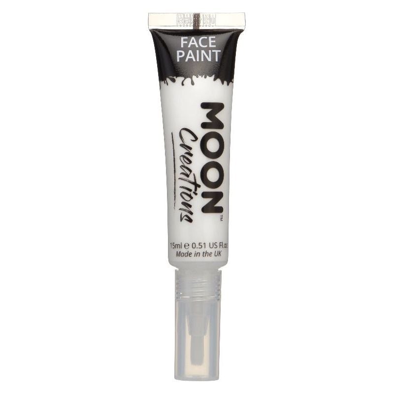 Moon Creations Face & Body Paints With Brush Applicator, 15ml Single Costume Make Up_15