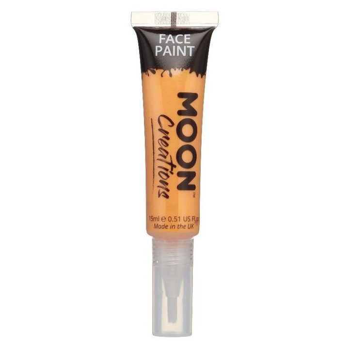 Moon Creations Face & Body Paints With Brush Applicator, 15ml Single Costume Make Up_26