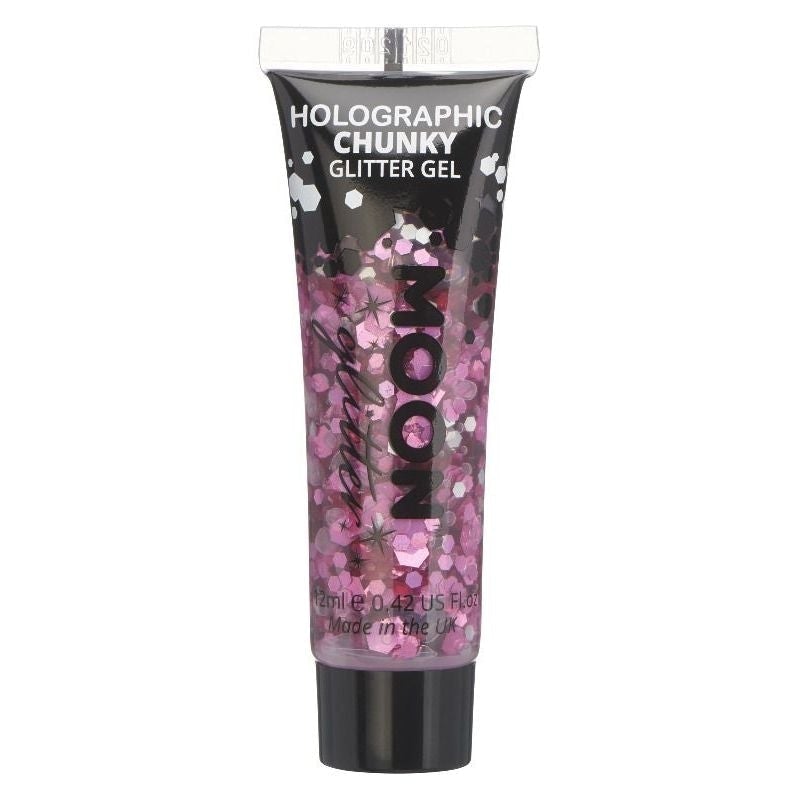 Moon Glitter Holographic Chunky Gel Single, 12ml Costume Make Up_5