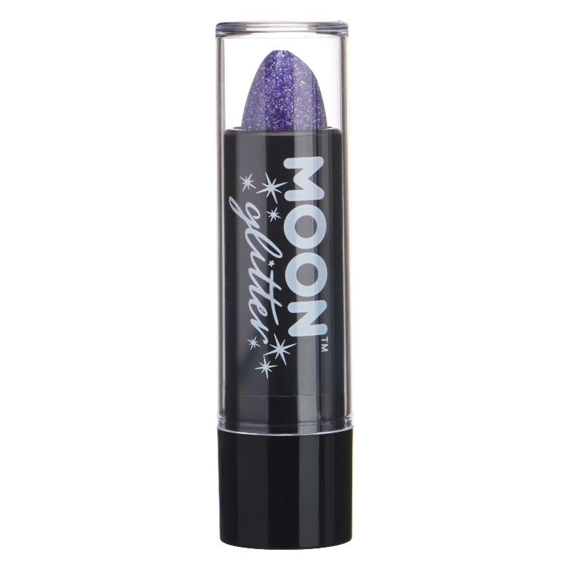 Moon Glitter Holographic Glitter Lipstick Purple G07565 Costume Make Up 1