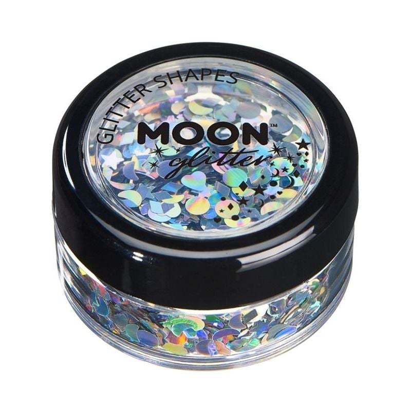 Moon Glitter Holographic Shapes Single 3g Costume Make Up 8