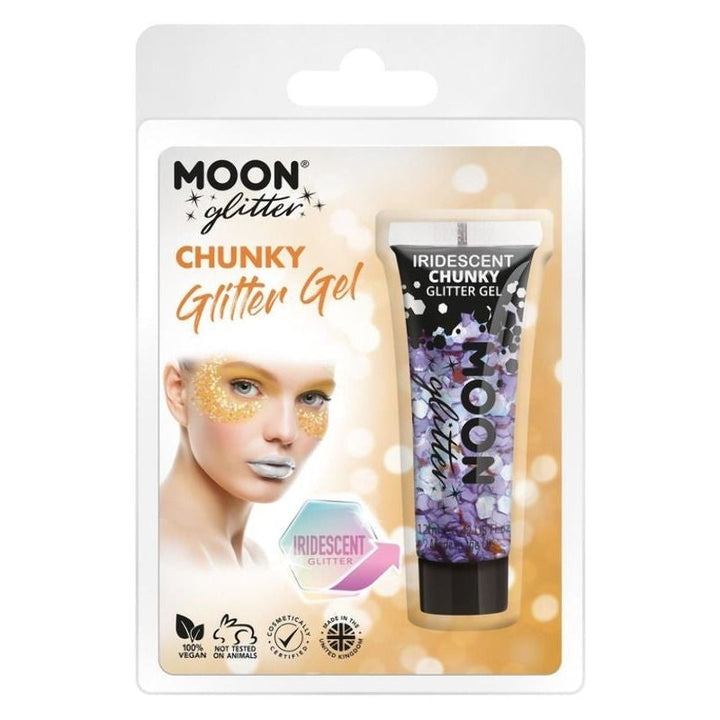 Moon Glitter Iridescent Chunky Gel Clamshell, 3g Costume Make Up_6