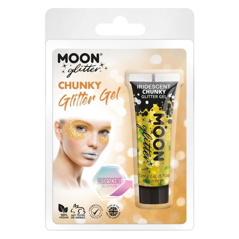 Moon Glitter Iridescent Chunky Gel Clamshell 3g Choice of 8 Colours Costume Make Up 8