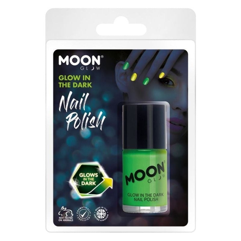 Moon Glow In The Dark Nail Polish 14ml Clamshell Costume Make Up_2