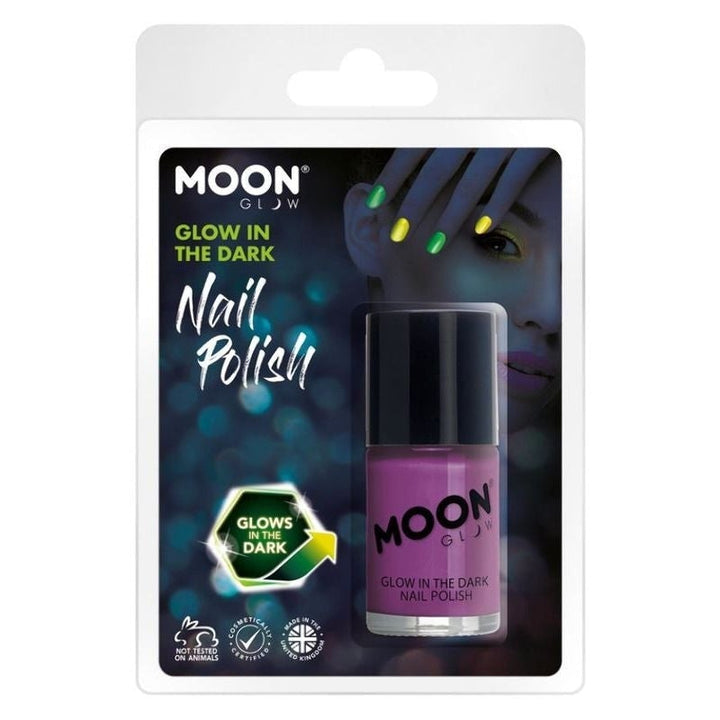 Moon Glow In The Dark Nail Polish 14ml Clamshell Costume Make Up_5