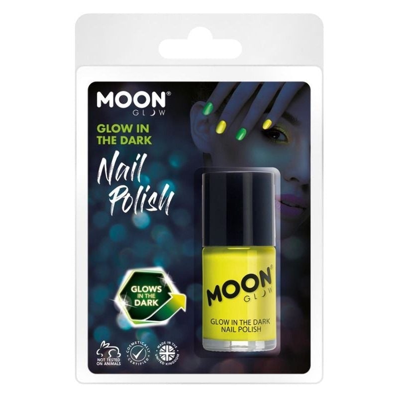 Moon Glow In The Dark Nail Polish 14ml Clamshell Costume Make Up 7