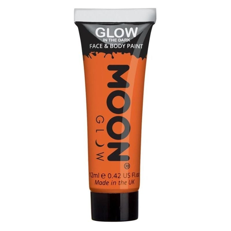 Moon Glow In The Drak Face Paint Orange Costume Make Up_1