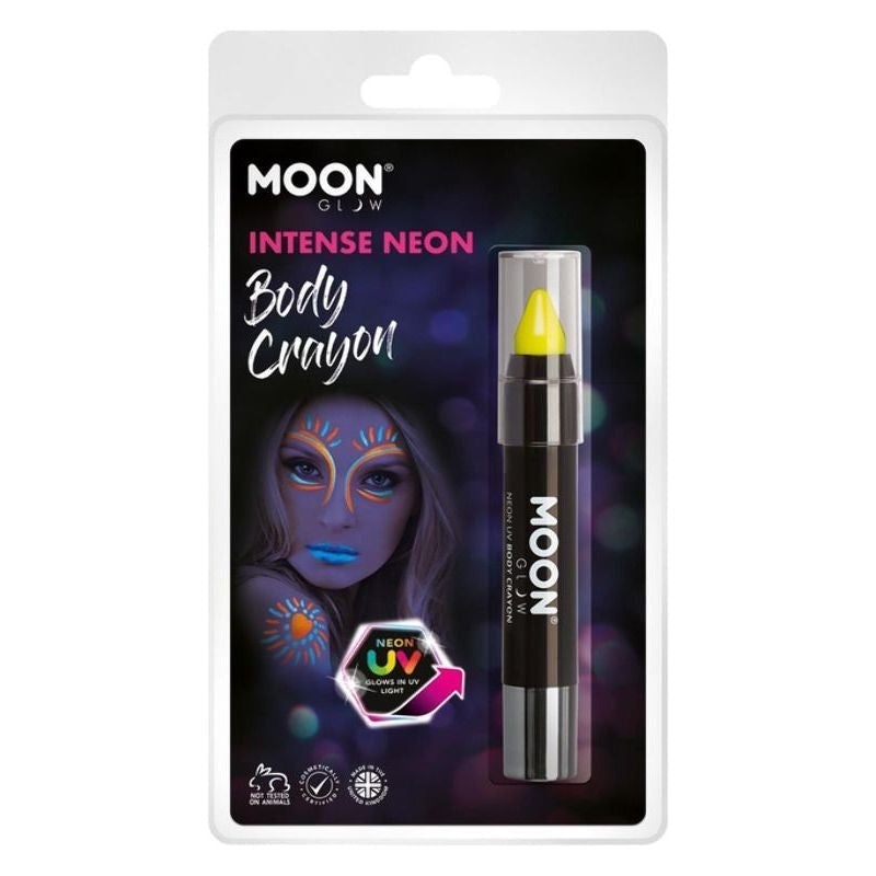 Size Chart Moon Glow Intense Neon UV Body Crayons Clamshell, 3.5g Costume Make Up