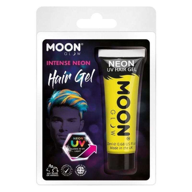 Size Chart Moon Glow Intense Neon UV Hair Gel Clamshell, 20ml Costume Make Up