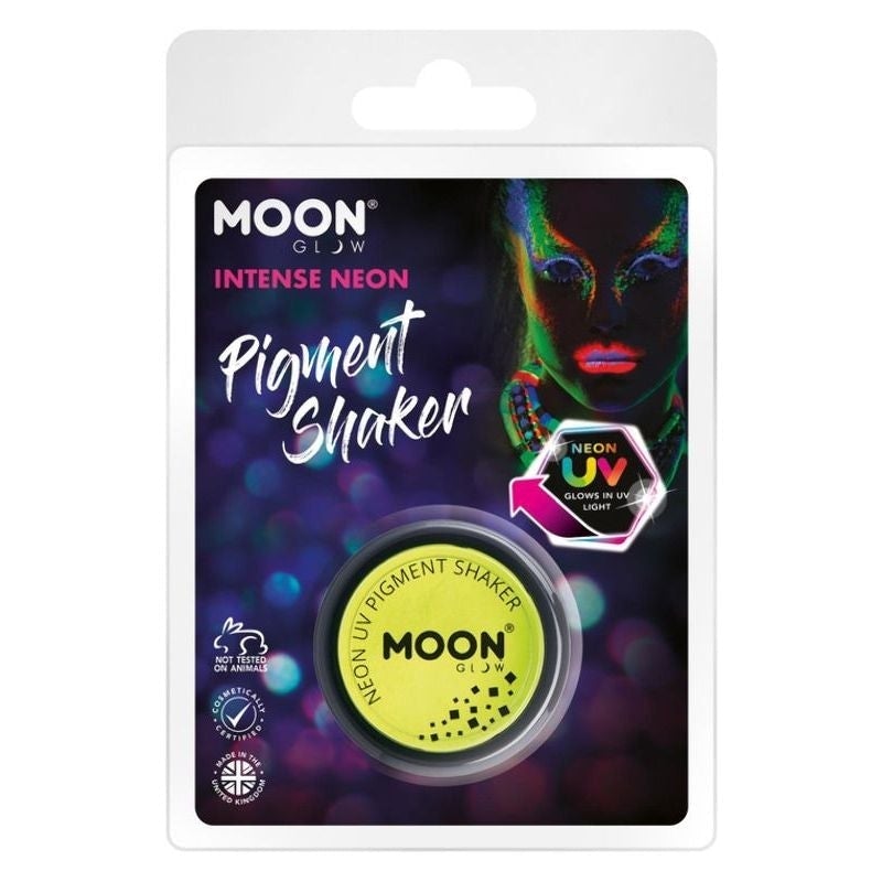 Size Chart Moon Glow Intense Neon UV Pigment Shakers Clamshell, 5g Costume Make Up