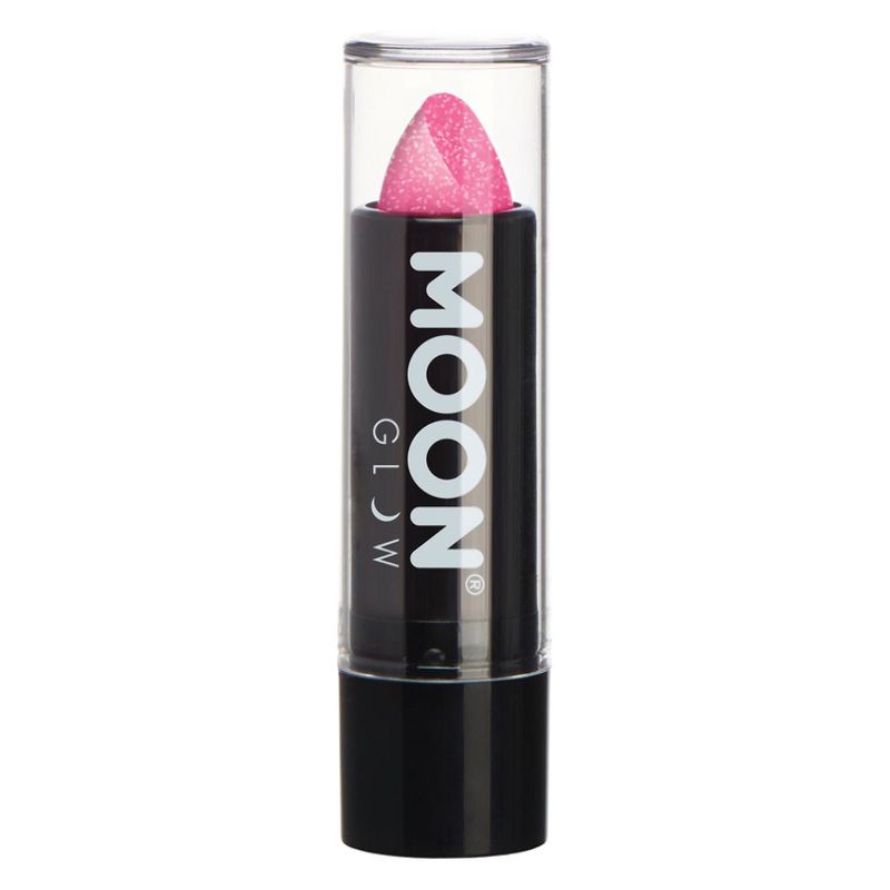Moon Glow - Neon UV Glitter Lipstick Hot Pink Costume Make Up_1