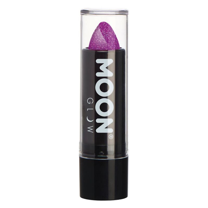 Moon Glow - Neon UV Glitter Lipstick Purple M8497 Costume Make Up_1