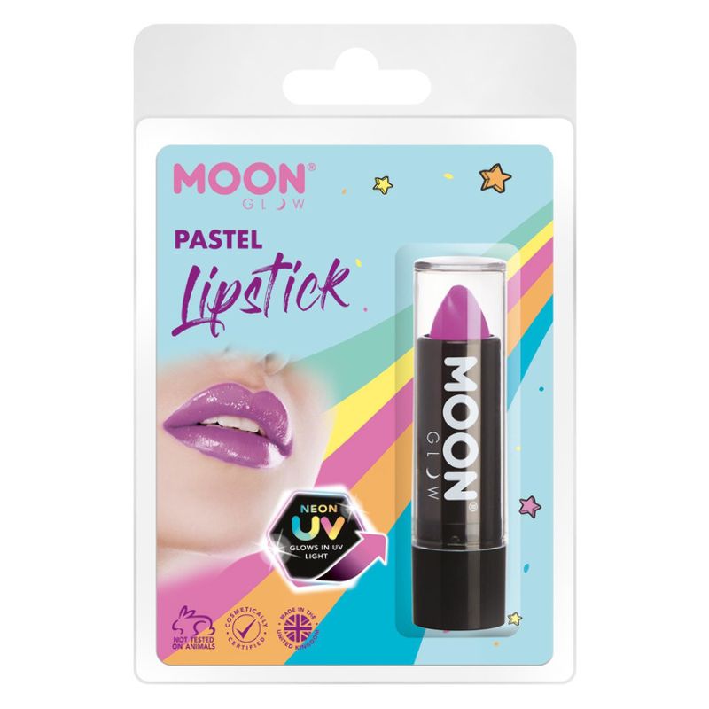 Moon Glow Pastel Neon UV Lipstick Pastel Lilac M37654 Costume Make Up_1