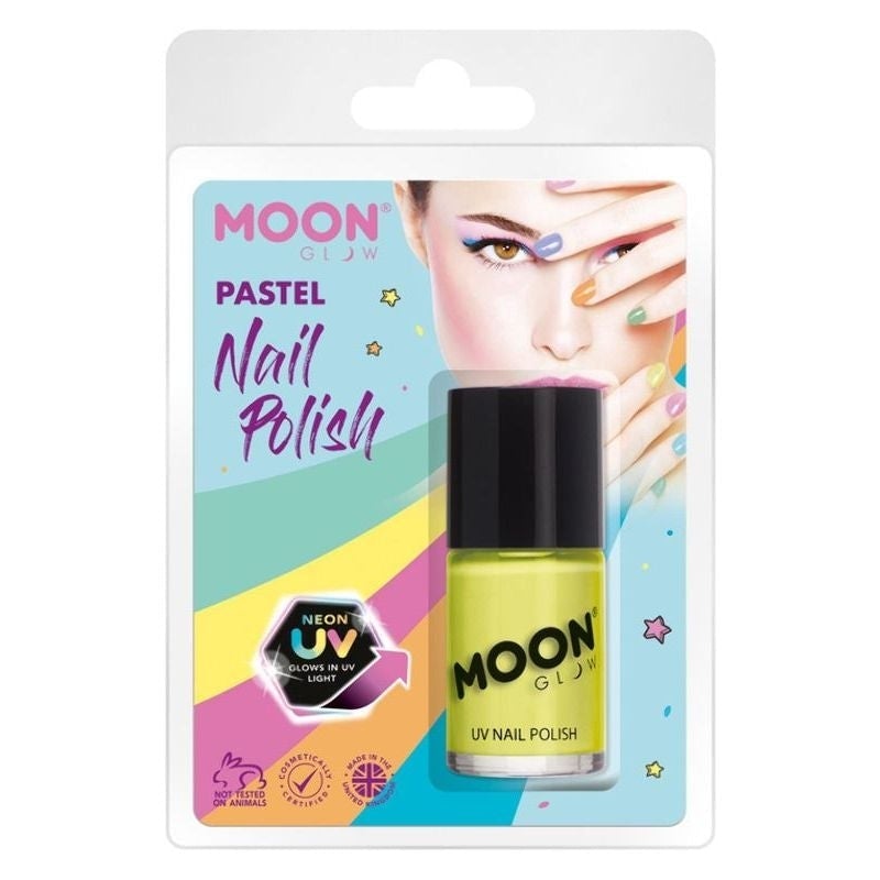Size Chart Moon Glow Pastel Neon UV Nail Polish Clamshell, 14ml Costume Make Up