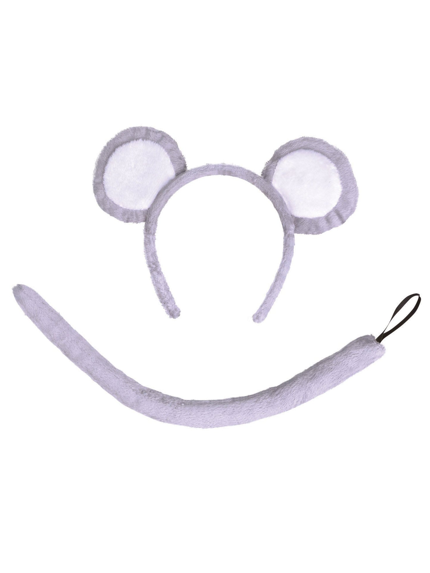 Mouse Set Grey Ears with Tail Kids Costume Kit Instant Disguise 2