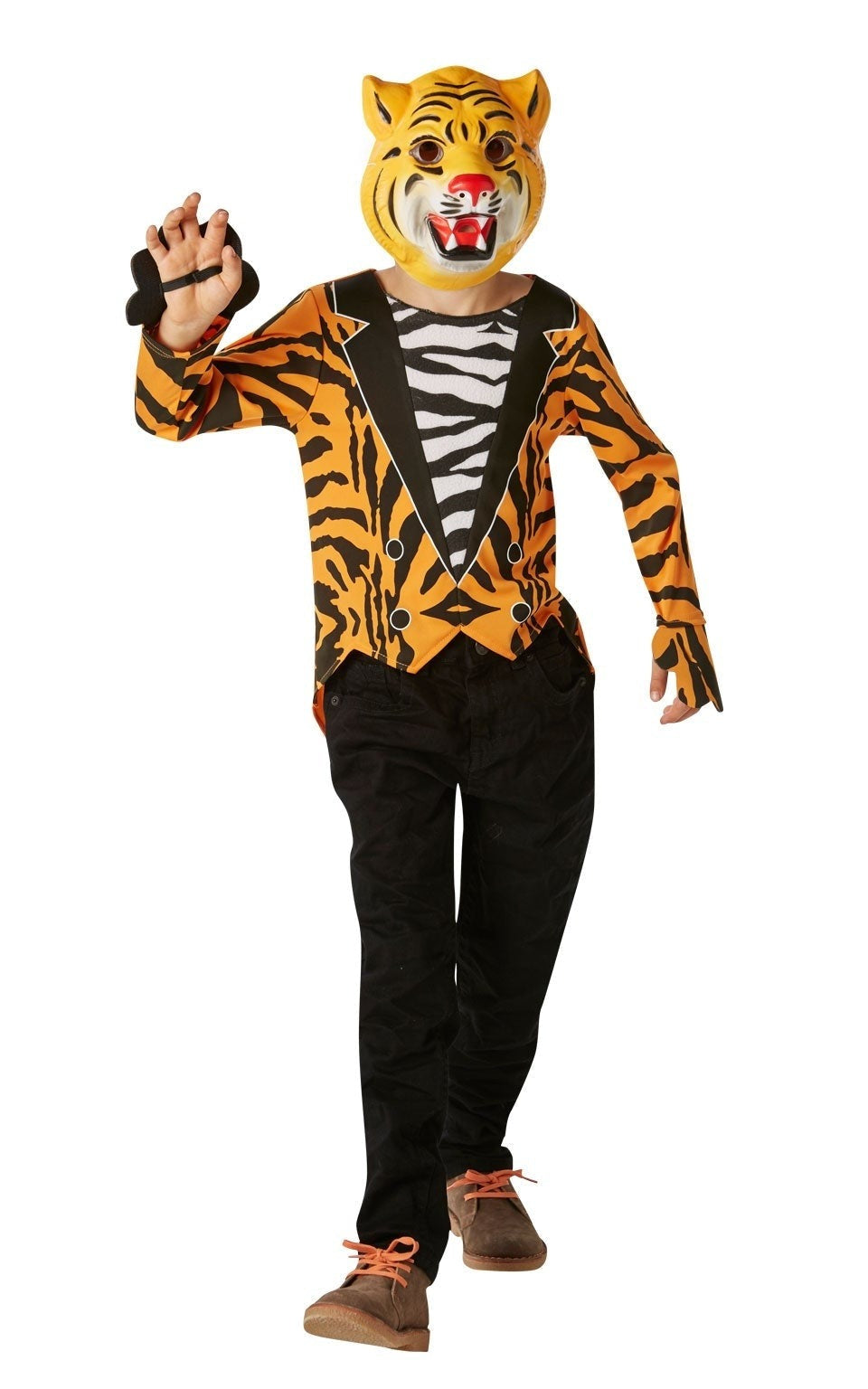 Mr Tiger Costume for Kids Jacket Mask_1