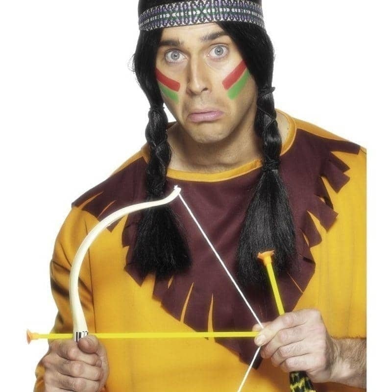 Native American Inspired Bow and Arrow Set Adult White Native American Inspired Bow and Arrow Set Adult White