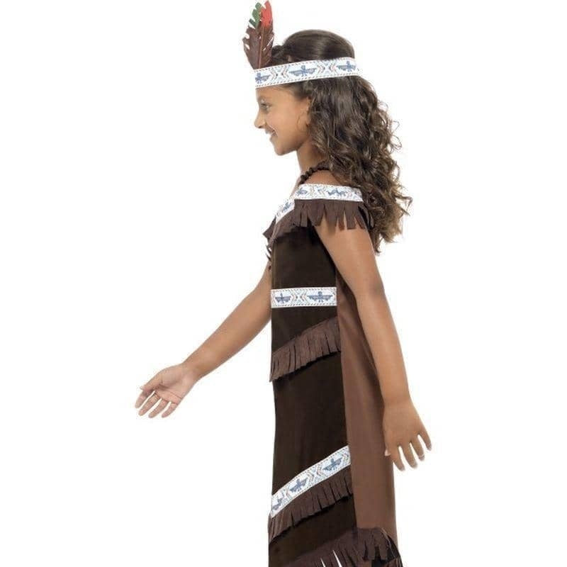 Native American Inspired Girl Costume Kids Brown_3