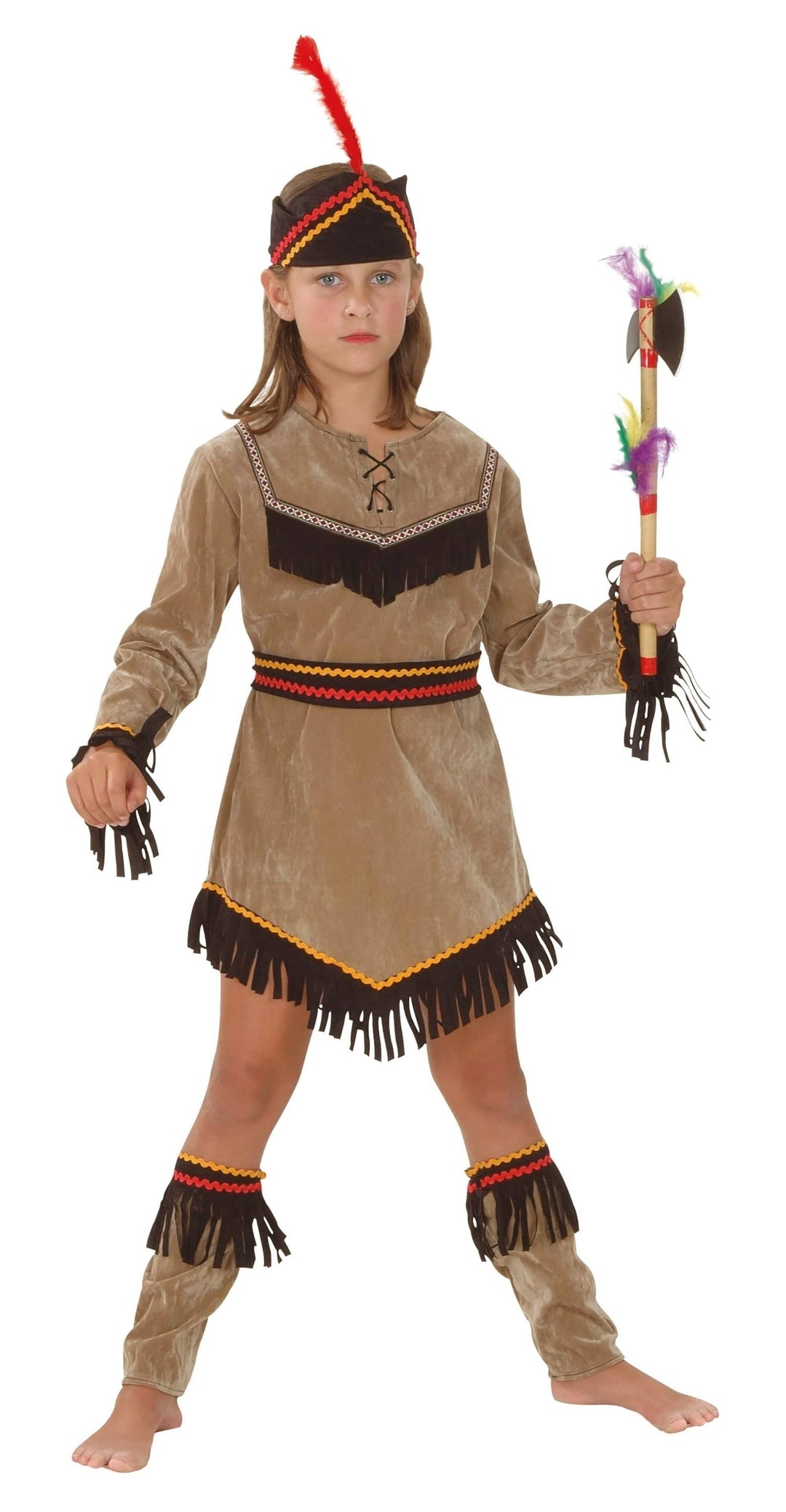 Native American Inspired Indian Girl Deluxe Girls Costume_1