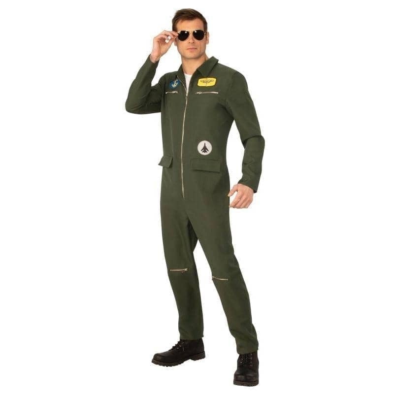 Navy Hotshot Adult Costume Top Gun Maverick Jumpsuit_1