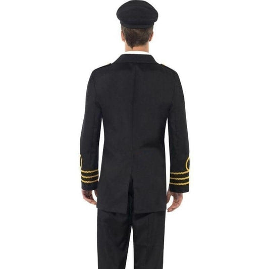 Navy Officer Authentic Adult Black Uniform Suit Costume 2