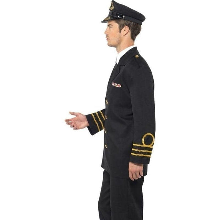 Navy Officer Authentic Adult Black Uniform Suit Costume_3