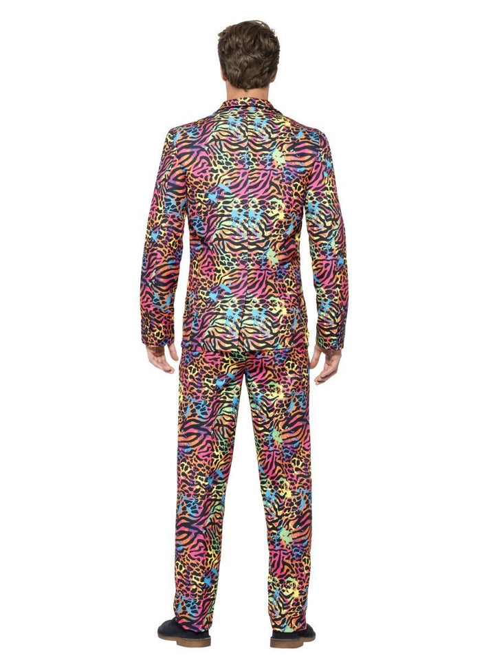Neon Suit Adult Jacket Trousers Tie Set Costume_4