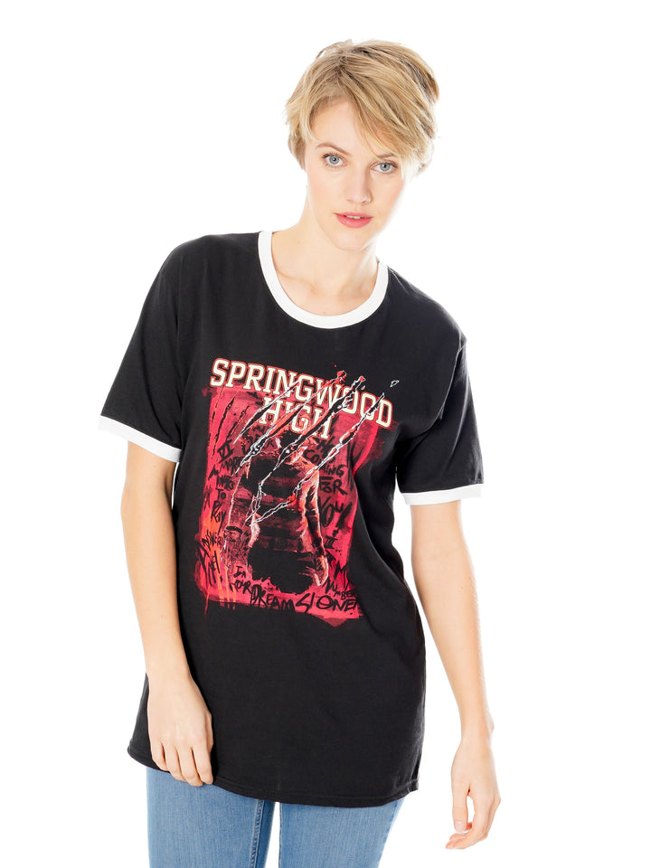 Nightmare On Elm Street Springwood High T Shirt_5