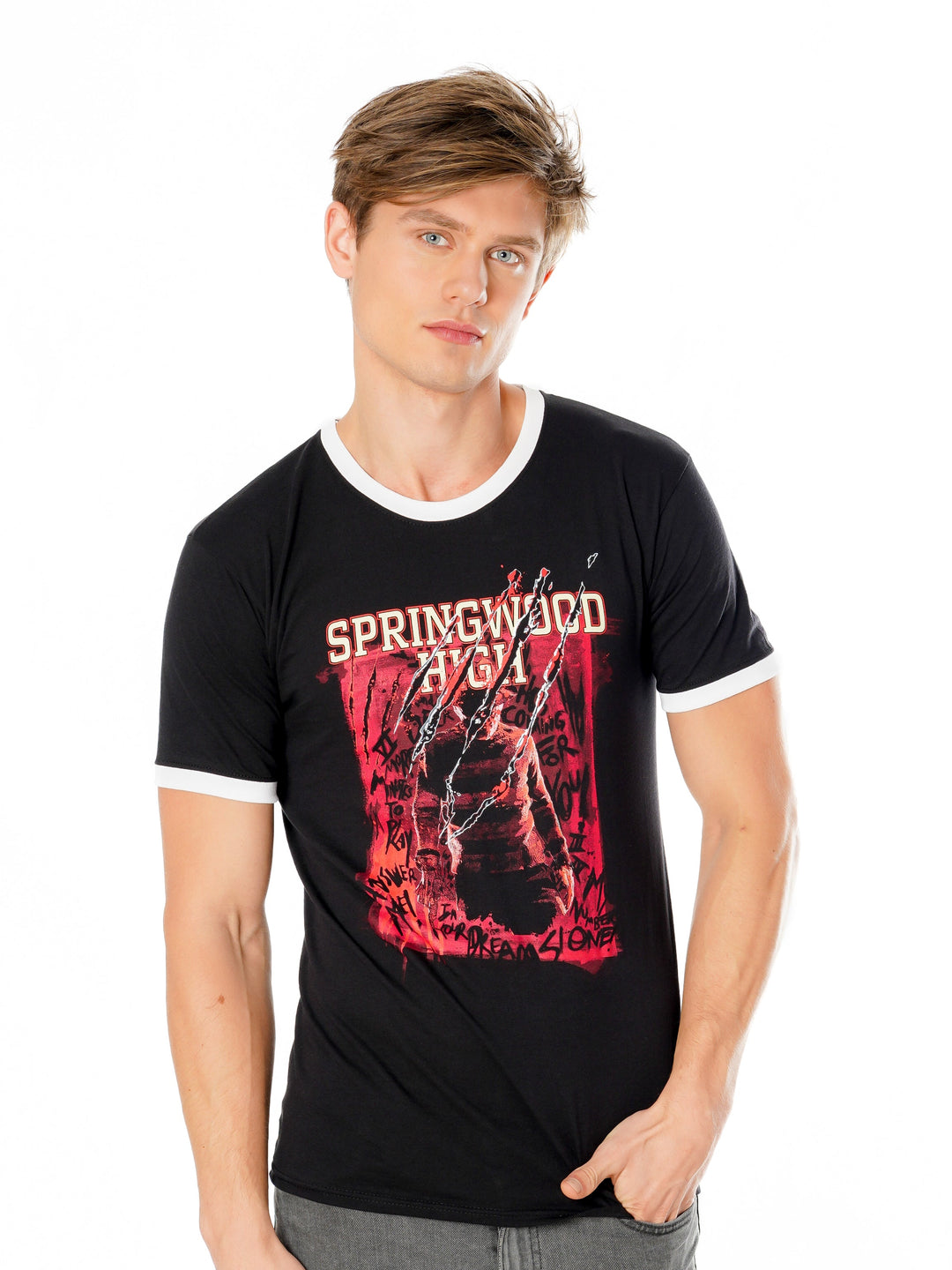 Nightmare On Elm Street Springwood High T Shirt_1