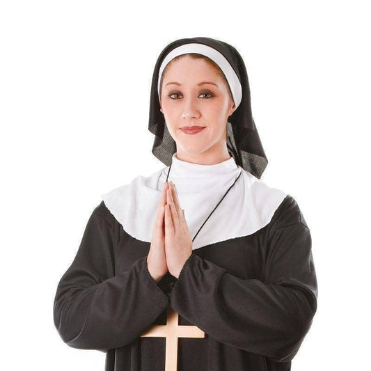 Nun Adult Costume Plus Size Black Robes 2