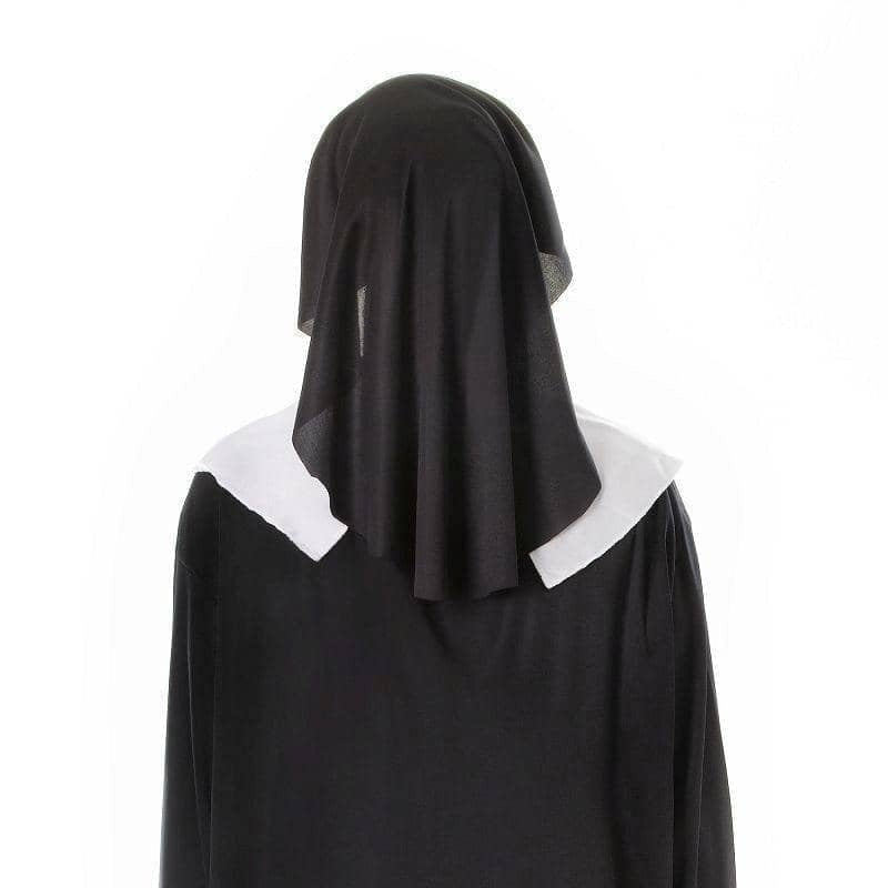 Nun Adult Costume Plus Size Black Robes_4