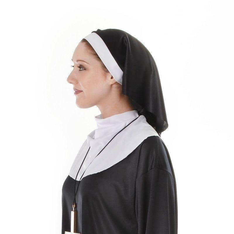 Nun Adult Costume Plus Size Black Robes_5