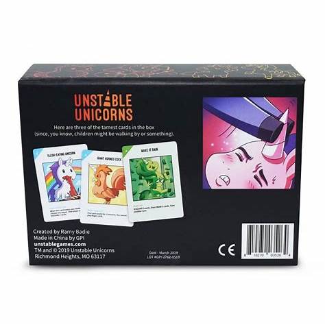 Unstable Unicorns NSFW Base Game Card Game