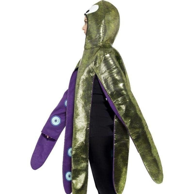 Octopus Costume Foam Bonded Adult Purple Hooded Tabard 5