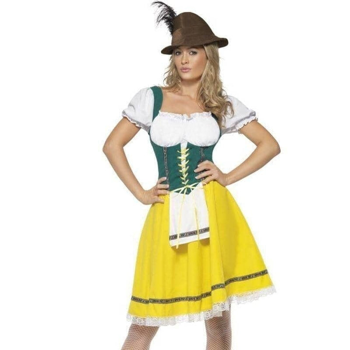 Oktoberfest Costume Female Adult Green Yellow_1