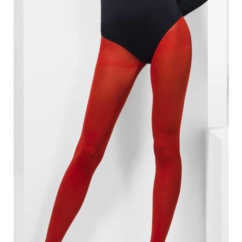 Opaque Tights Adult Red_1