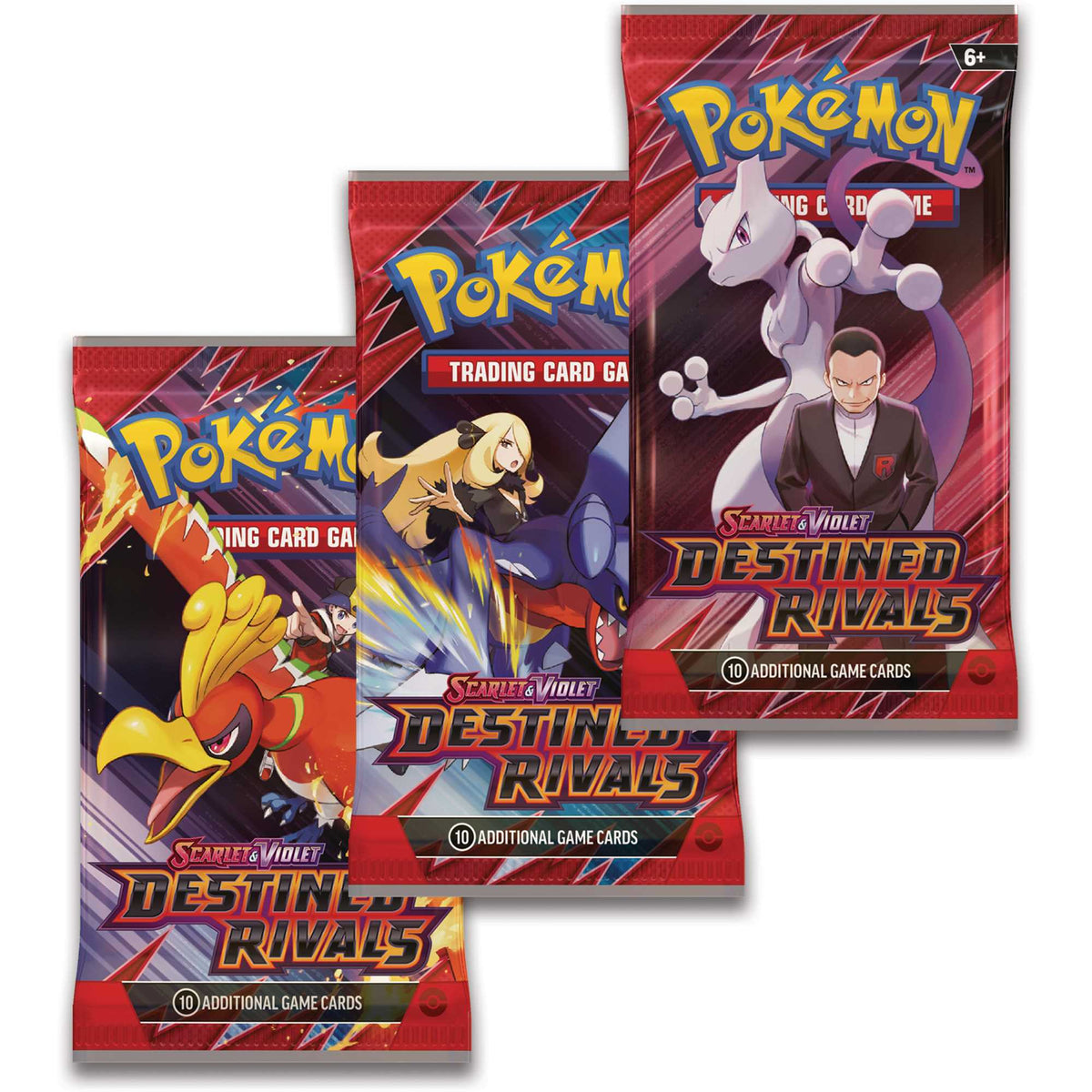 TCG Scarlet and Violet 10 Destined Rivals 3 Pack Blister CDU 4