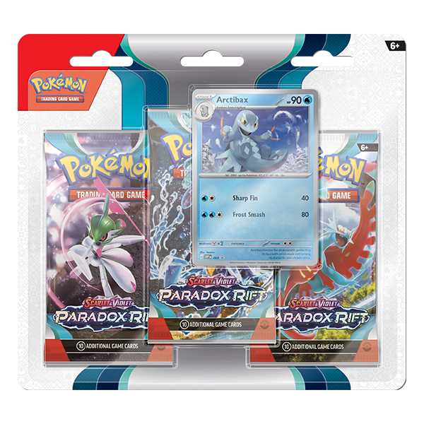 TCG Scarlet and Violet 4 Paradox Rift 3 Pack Display Trading Card Game 3